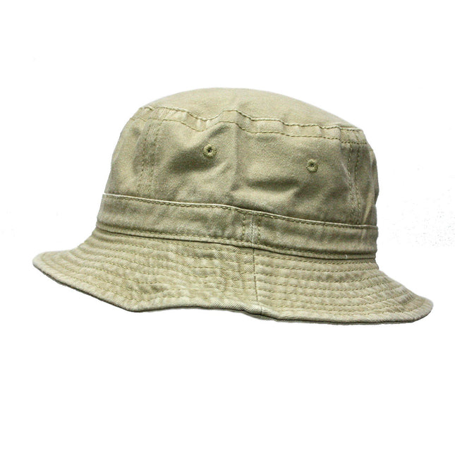 Washed Pigment Dyed Cotton Twill Bucket Hats