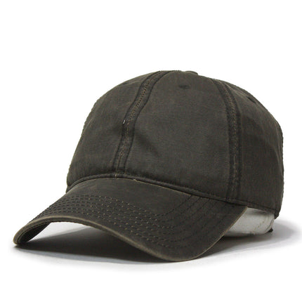Heavy Washed Wax Coated Unstructured Adjustable Low Profile Baseball Cap