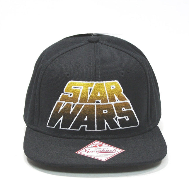 Star Wars Vintage Logo Cotton Adjustable Snapback Baseball Cap Black