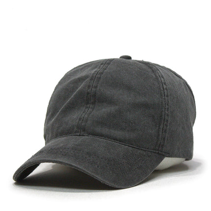 Ponytail Open Back Washed Cotton Adjustable Baseball Pickleball Sports Cap