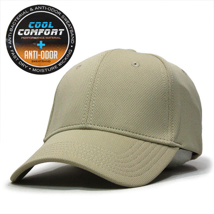 Cool Comfort Polyester Mesh with Anti-Odor Sweatband Low Profile Adjustable Baseball Caps