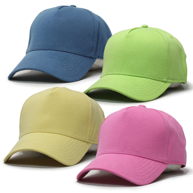 Jersey Knit Five Panel Cotton Adjustable Baseball Cap