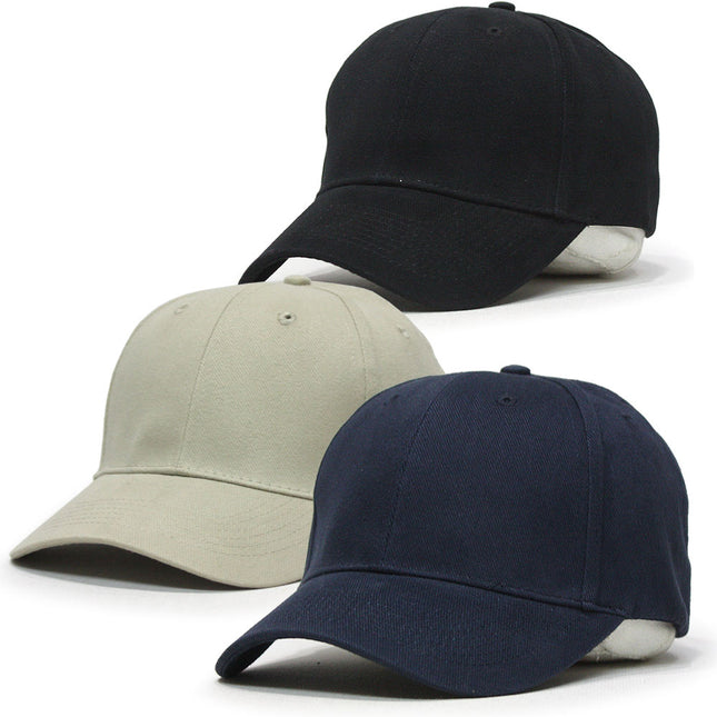 Classic Brushed Bull Denim Cotton Low Profile Adjustable Baseball Cap
