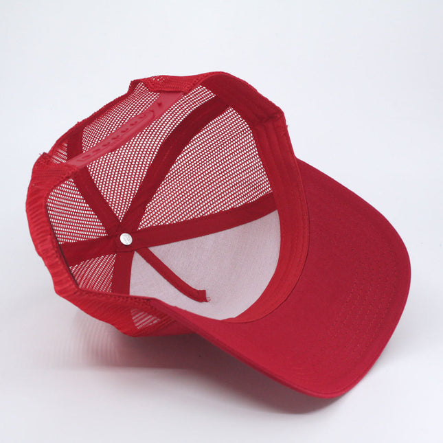 Plain Cotton Twill Mesh Adjustable Snapback Low Profile Baseball Cap
