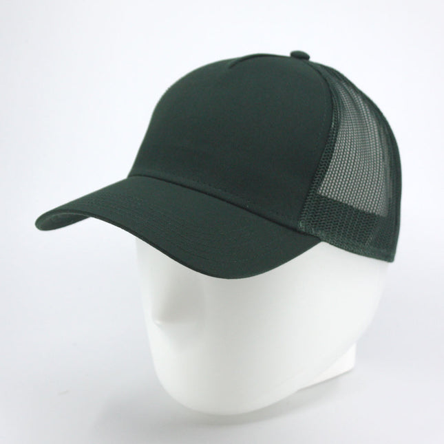 Plain Cotton Twill Mesh Adjustable Snapback Low Profile Baseball Cap
