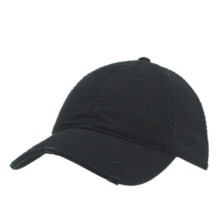 Classic Blank Heavy Stitch Distressed Cotton Dad Hat Baseball Cap