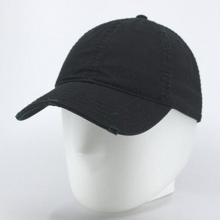 Classic Blank Heavy Stitch Distressed Cotton Dad Hat Baseball Cap