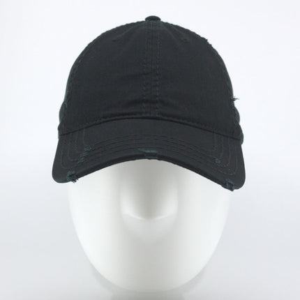 Classic Blank Heavy Stitch Distressed Cotton Dad Hat Baseball Cap