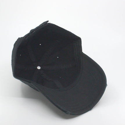 Classic Blank Heavy Stitch Distressed Cotton Dad Hat Baseball Cap