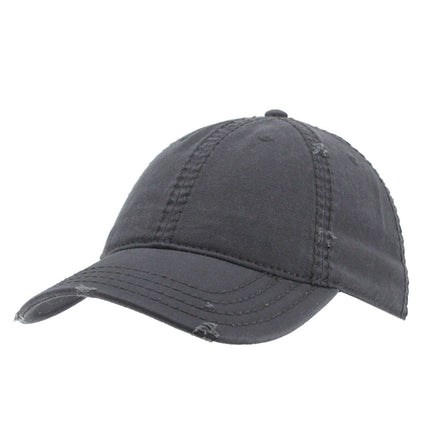 Classic Blank Heavy Stitch Distressed Cotton Dad Hat Baseball Cap