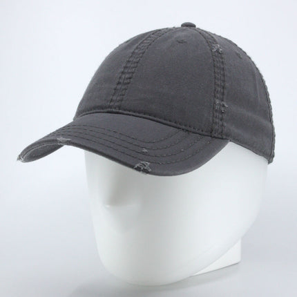 Classic Blank Heavy Stitch Distressed Cotton Dad Hat Baseball Cap