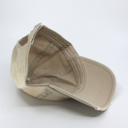 Classic Blank Heavy Stitch Distressed Cotton Dad Hat Baseball Cap