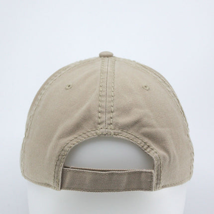 Classic Blank Heavy Stitch Distressed Cotton Dad Hat Baseball Cap