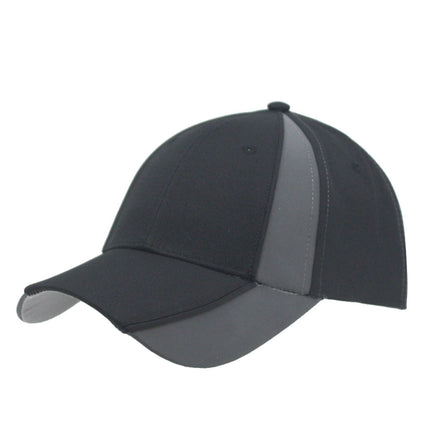 Reflective High Visibility Piping Neon Polyester Twill Low Profile Baseball Cap