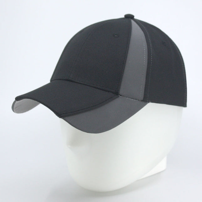 Reflective High Visibility Piping Neon Polyester Twill Low Profile Baseball Cap
