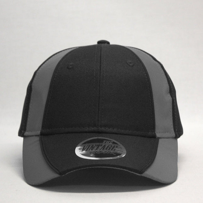 Reflective High Visibility Piping Neon Polyester Twill Low Profile Baseball Cap