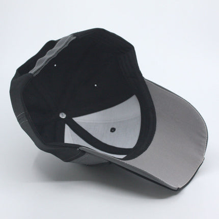 Reflective High Visibility Piping Neon Polyester Twill Low Profile Baseball Cap