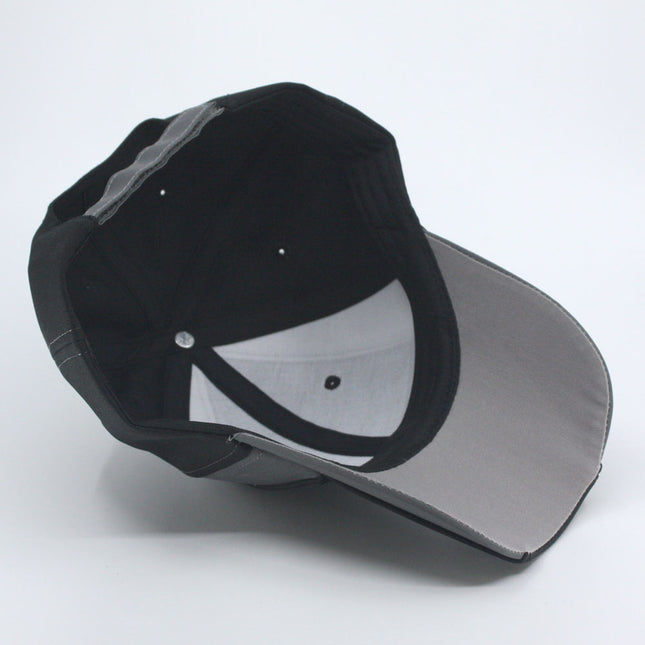 Reflective High Visibility Piping Neon Polyester Twill Low Profile Baseball Cap