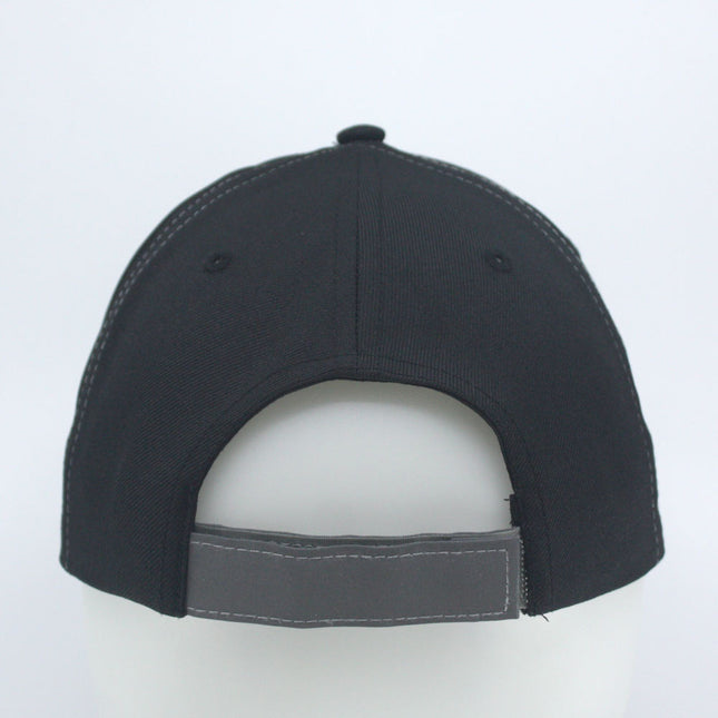 Reflective High Visibility Piping Neon Polyester Twill Low Profile Baseball Cap