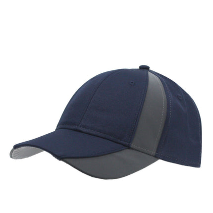 Reflective High Visibility Piping Neon Polyester Twill Low Profile Baseball Cap
