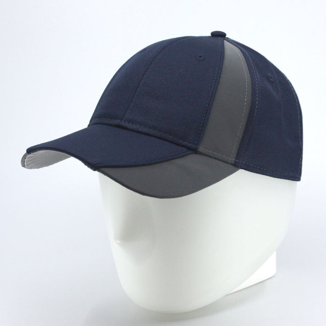Reflective High Visibility Piping Neon Polyester Twill Low Profile Baseball Cap