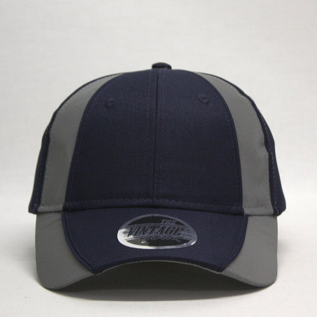 Reflective High Visibility Piping Neon Polyester Twill Low Profile Baseball Cap