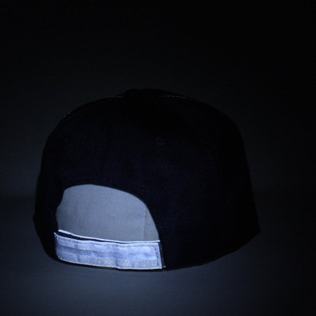 Reflective High Visibility Piping Neon Polyester Twill Low Profile Baseball Cap