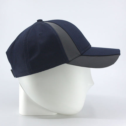 Reflective High Visibility Piping Neon Polyester Twill Low Profile Baseball Cap