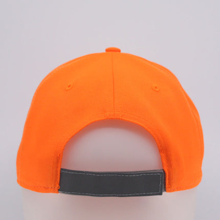 Reflective High Visibility Piping Neon Polyester Twill Low Profile Baseball Cap