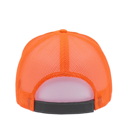 Reflective High Visibility Piping Neon Polyester Twill Low Profile Mesh Back Baseball Cap