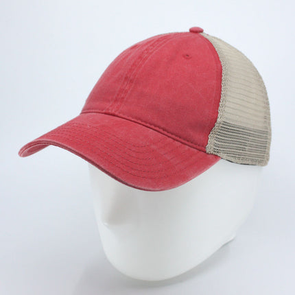 Vintage Washed Cotton Soft Mesh Adjustable Dad Hat Baseball Cap