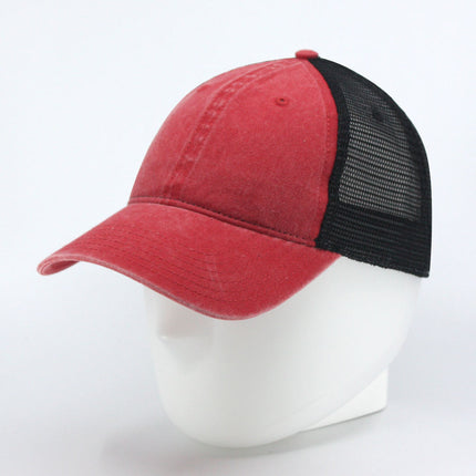 Vintage Washed Cotton Soft Mesh Adjustable Dad Hat Baseball Cap