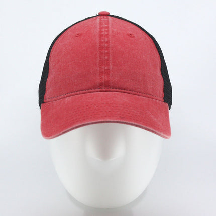 Vintage Washed Cotton Soft Mesh Adjustable Dad Hat Baseball Cap