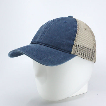 Vintage Washed Cotton Soft Mesh Adjustable Dad Hat Baseball Cap