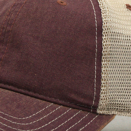 Vintage Washed Cotton Twill Soft Mesh Dad Hat Adjustable Baseball Cap