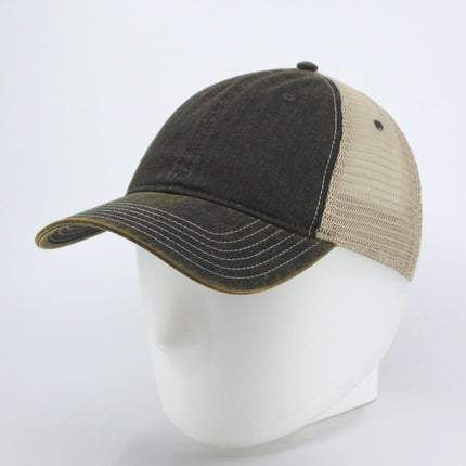 Vintage Washed Cotton Twill Soft Mesh Dad Hat Adjustable Baseball Cap