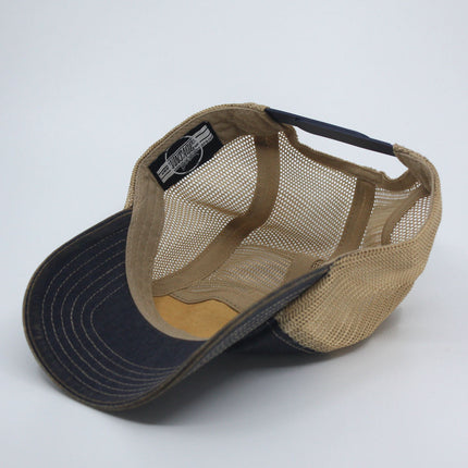 Vintage Washed Cotton Twill Soft Mesh Adjustable 5 Panel Camper Cap