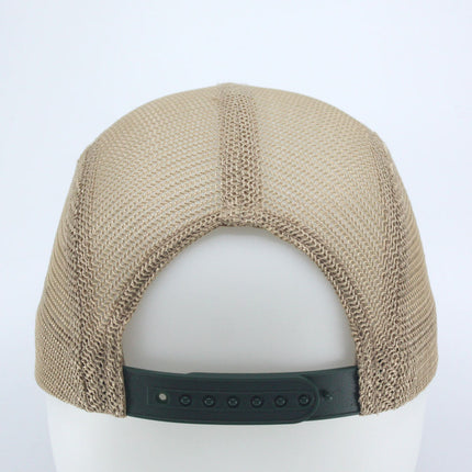 Vintage Washed Cotton Twill Soft Mesh Adjustable 5 Panel Camper Cap