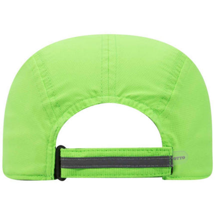 Athletic Reflective Sandwich Visor Moisture Wicking Soft Crown 5 Panel Running Hat