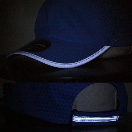 Reflective Athletic Unstructured Mesh Adjustable Baseball Cap Running Hat