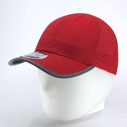Reflective Athletic Unstructured Mesh Adjustable Baseball Cap Running Hat