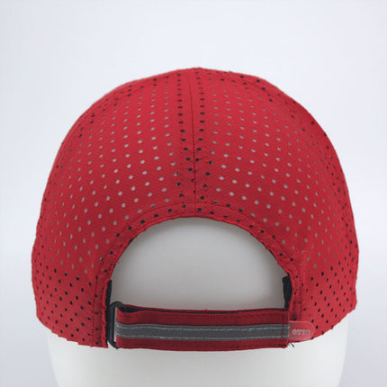 Reflective Athletic Unstructured Mesh Adjustable Baseball Cap Running Hat