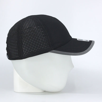 Reflective Athletic Unstructured Mesh Adjustable Baseball Cap Running Hat