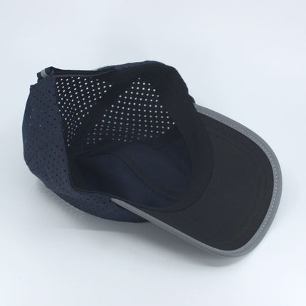 Reflective Athletic Unstructured Mesh Adjustable Baseball Cap Running Hat