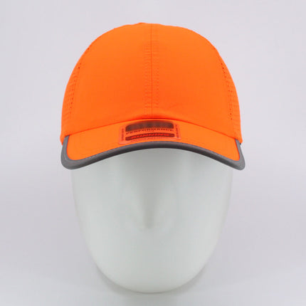 Reflective Athletic Unstructured Mesh Adjustable Baseball Cap Running Hat