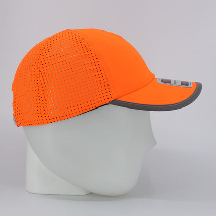 Reflective Athletic Unstructured Mesh Adjustable Baseball Cap Running Hat