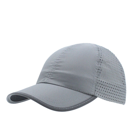 Reflective Athletic Unstructured Mesh Adjustable Baseball Cap Running Hat