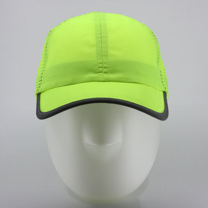 Reflective Athletic Unstructured Mesh Adjustable Baseball Cap Running Hat