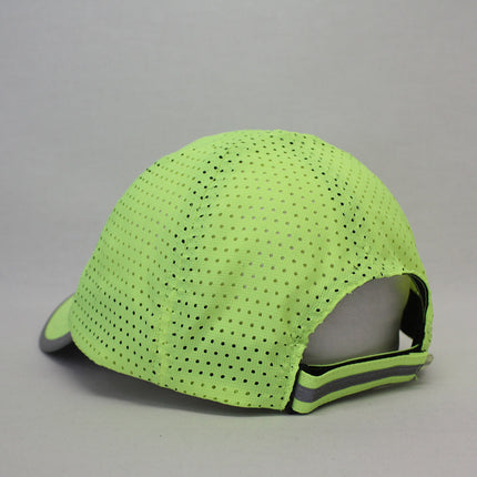 Reflective Athletic Unstructured Mesh Adjustable Baseball Cap Running Hat