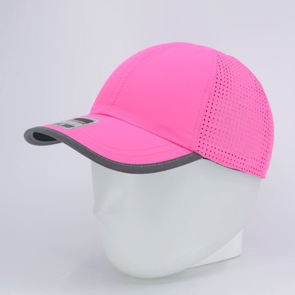 Reflective Athletic Unstructured Mesh Adjustable Baseball Cap Running Hat